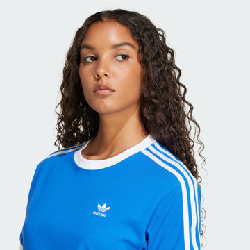 women s  3 stripes tee, talla L
