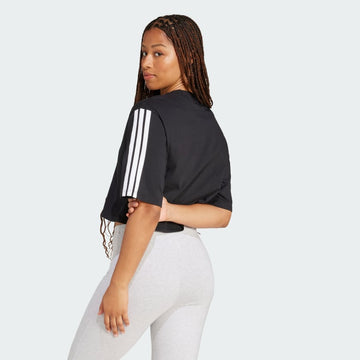 Talla S, women s  essentials 3 stripes cotton loose tee