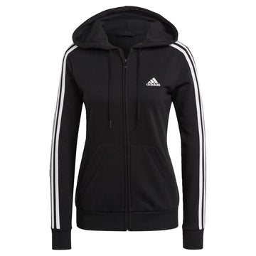 women s  essentials french terry 3 stripes full zip hoodie