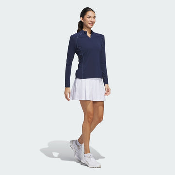 Talla L, women s  ultimate365 solid quarter zip mock polo shirt