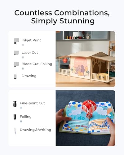 xTool M1 Ultra Laser Engraving Machine  Desktop 4 in 1 Craft Machine with 20W Laser Engraver  Inkjet Printing  Blade Cutting  Pen Drawing  Support Rotary Engraving on Tumblers   Premium Bundle