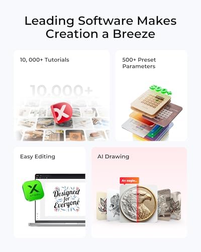 xTool M1 Ultra Laser Engraving Machine  Desktop 4 in 1 Craft Machine with 20W Laser Engraver  Inkjet Printing  Blade Cutting  Pen Drawing  Support Rotary Engraving on Tumblers   Premium Bundle