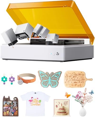 xTool M1 Ultra Laser Cutter and Engraver Machine  4 in 1 Craft Machine with 10W Laser Engraver  Inkjet Printing  Blade Cutting  Pen Drawing  Easy to Use on 1000  Materials   Advanced Bundle