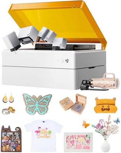 xTool M1 Ultra Laser Cutter and Engraver Machine  4 in 1 Craft Machine with 10W Laser Engraver  Inkjet Printing  Blade Cutting  Pen Drawing  Easy to Use on 1000  Materials   Advanced Bundle
