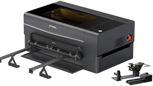 xTool P2S 55W CO2 Laser Cutter Versatile Bundle  with RA3 Rotary  Riser Base  Conveyor Feeder  Dual Smart 16MP Cameras  Curved Surface Engraving  Smart Desktop CO2 Laser Engraver Machine